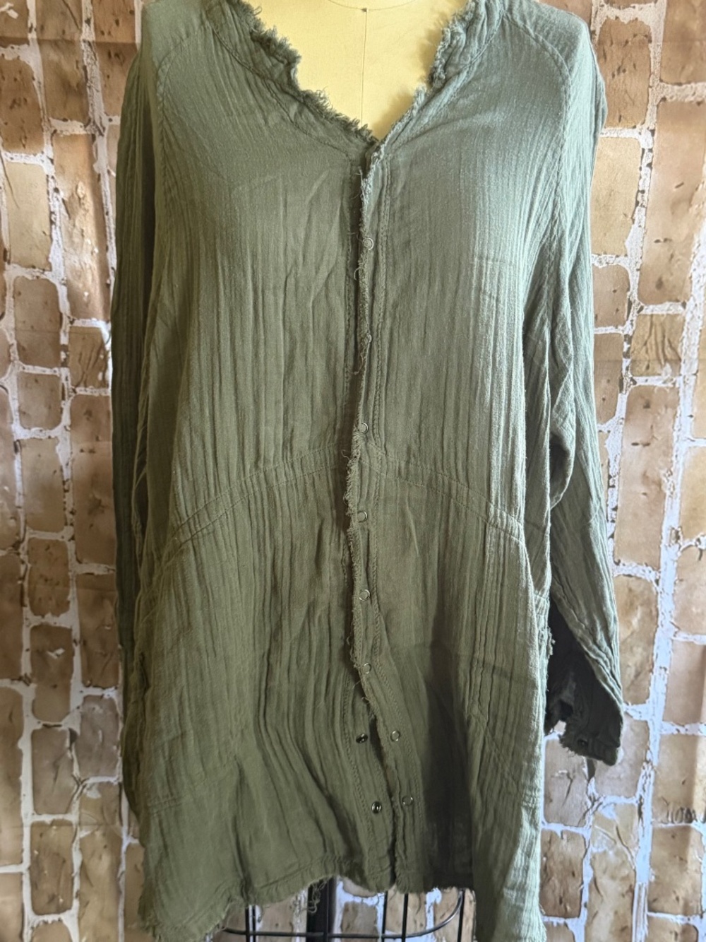 Natural Life Gauze Shirt